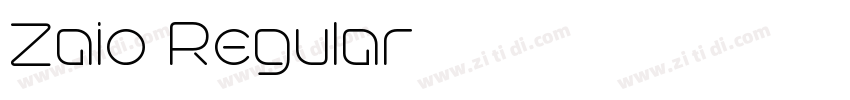 Zaio Regular字体转换 Zaio Regular字体转换